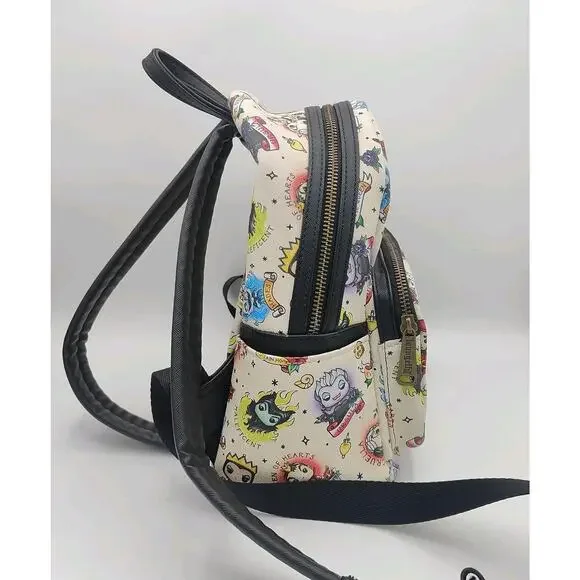Loungefly Funko Pop Disney Villains Tattoo Mini Backpack - Picture 10 of 14